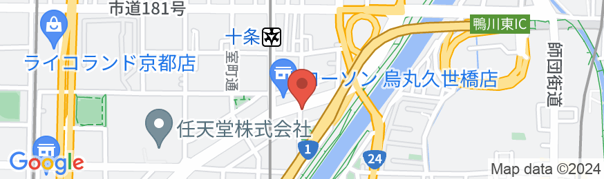 アリストンホテル京都十条の地図