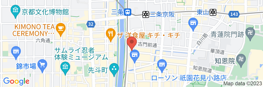 ホテル アルザ京都の地図