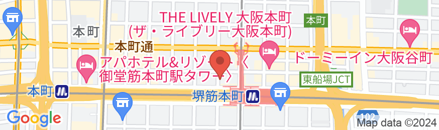 くれたけイン大阪堺筋本町の地図