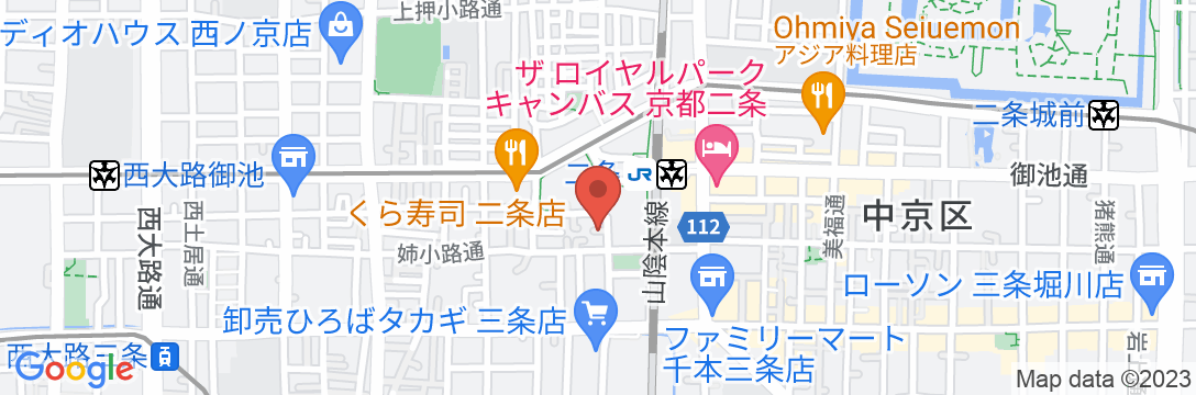 Tabist 京蔵 京都二条の地図