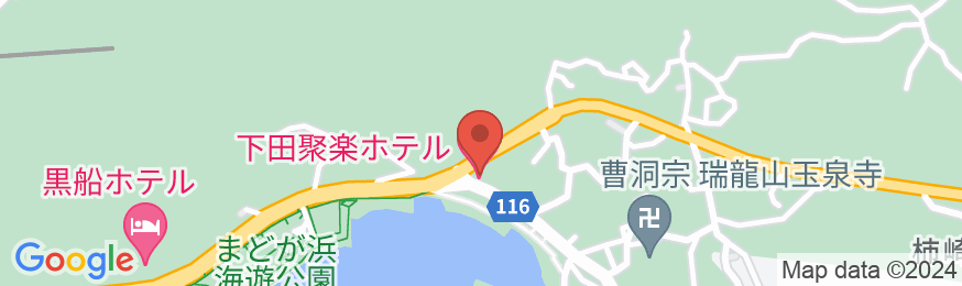 下田聚楽ホテルの地図
