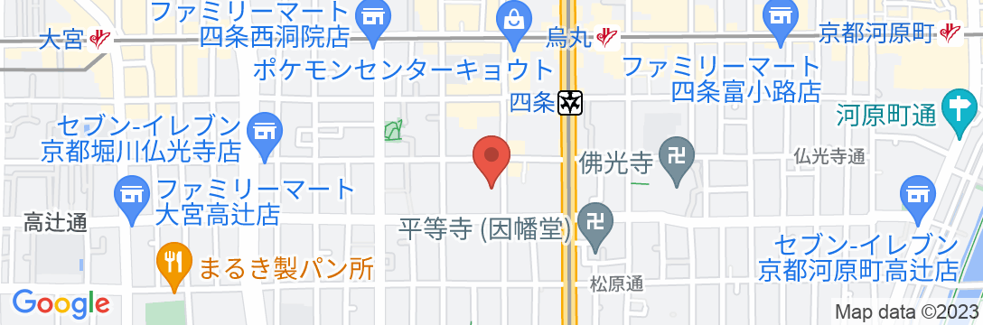 ホテルリソル京都 四条室町の地図