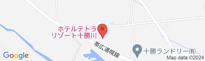 ホテルテトラリゾート十勝川の地図