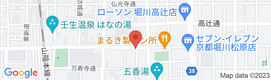 京囲炉裏宿 染 SEN 五条一貫町(ドッグフレンドリー)の地図