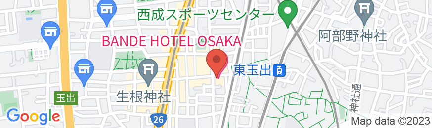 バンデホテル大阪の地図
