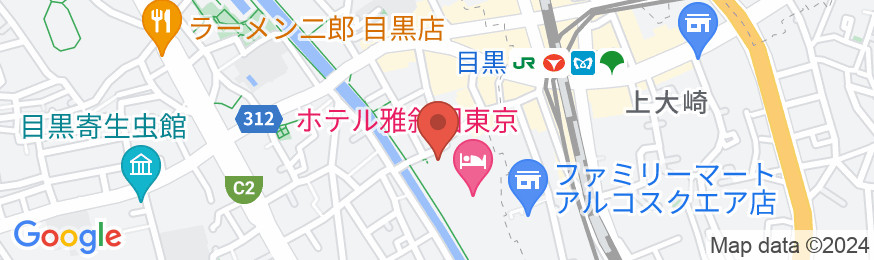 ホテル雅叙園東京の地図