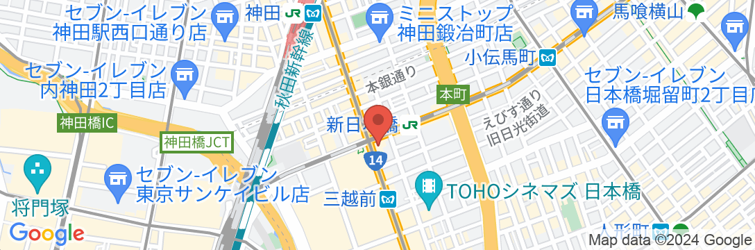三井ガーデンホテル日本橋プレミアの地図