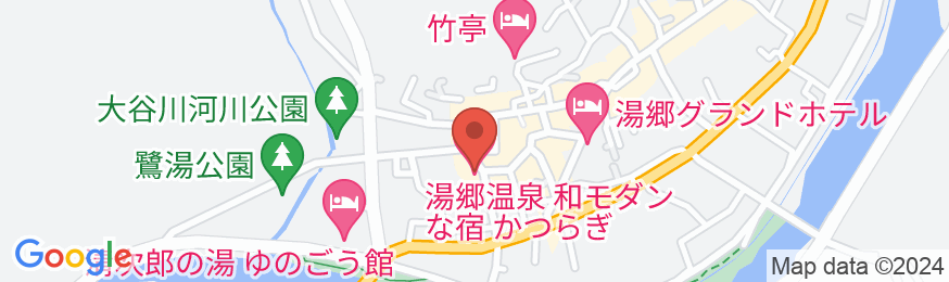 湯郷温泉 かつらぎの地図