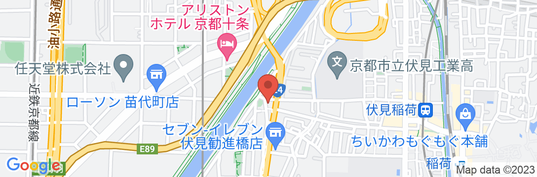 ゲストハウスオーヤマinn伏見稲荷の地図