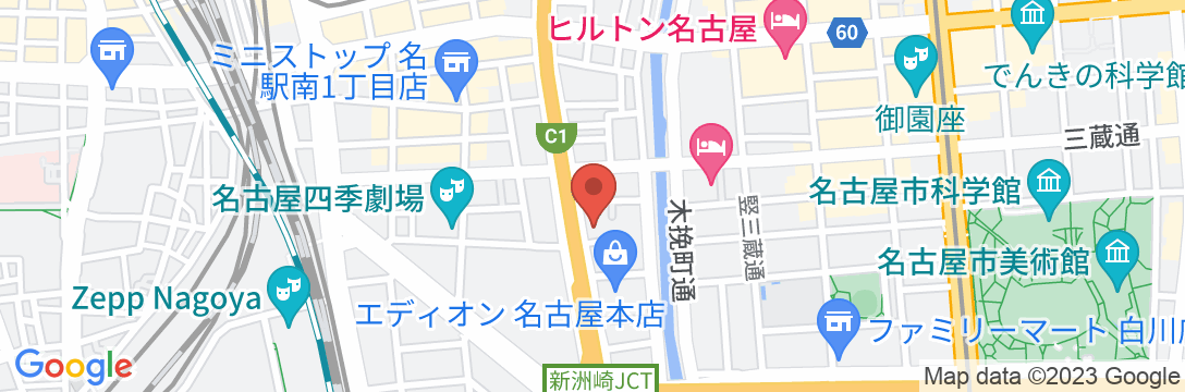 東横INN名古屋名駅南の地図