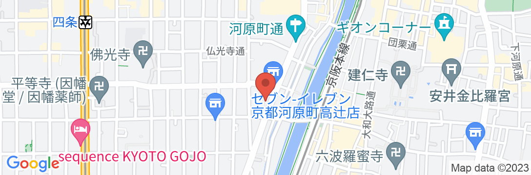 カルタホテル京都祇園の地図