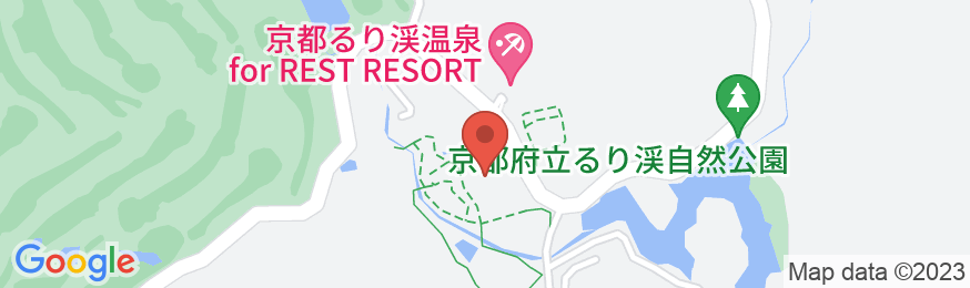 GRAX HANARE 京都 るり渓の地図