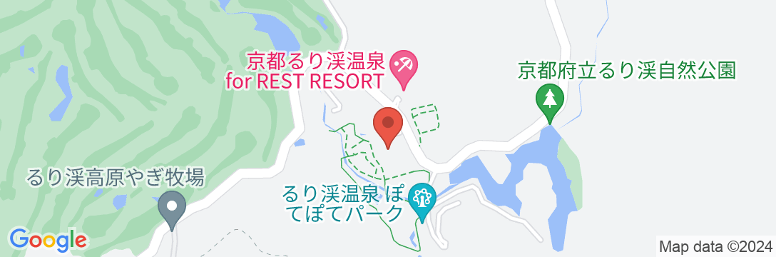 GRAX HANARE 京都 るり渓の地図