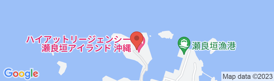 ハイアットリージェンシー瀬良垣アイランド沖縄の地図