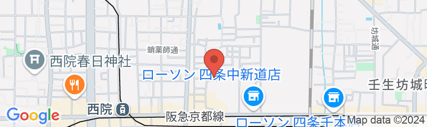 美盧 四条西院邸の地図