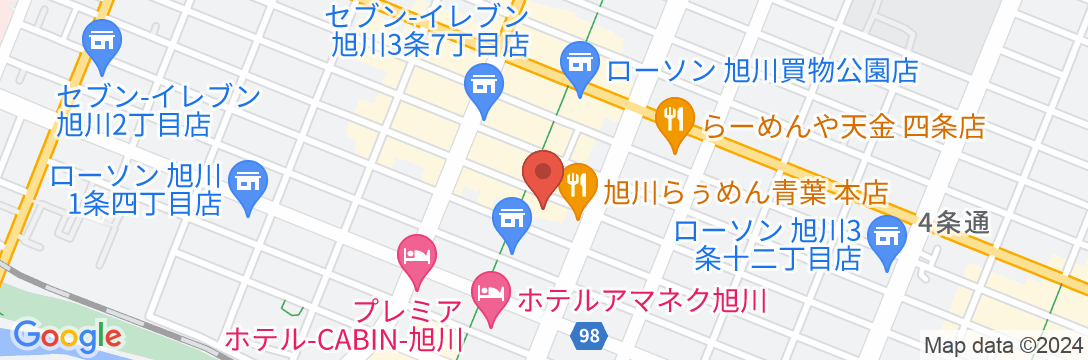 Rホテルズイン北海道旭川の地図