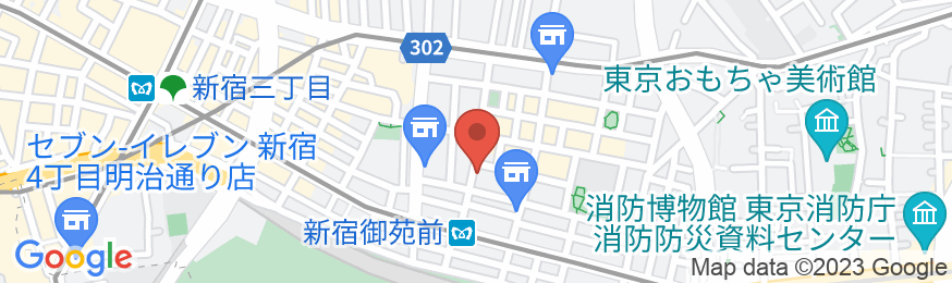 東横INN新宿御苑前駅3番出口の地図