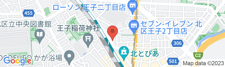東横INN京浜東北線王子駅北口の地図