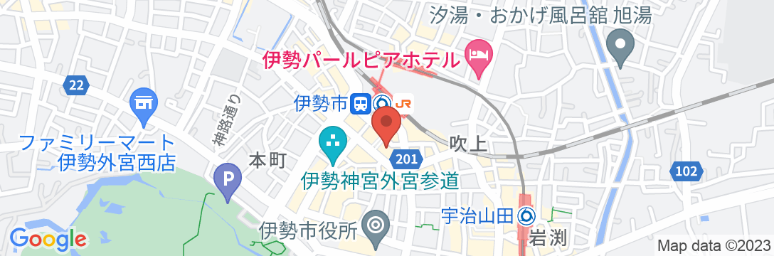 コンフォートホテル伊勢の地図