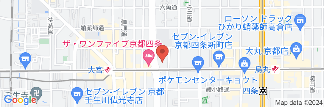 ABホテル京都四条堀川の地図