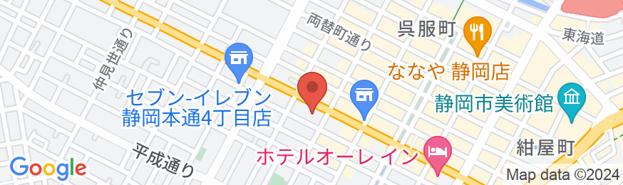 ホテルオーク静岡の地図