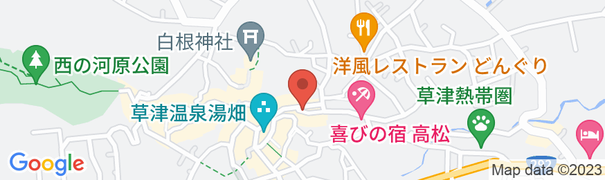 草津温泉 古久長旅館の地図
