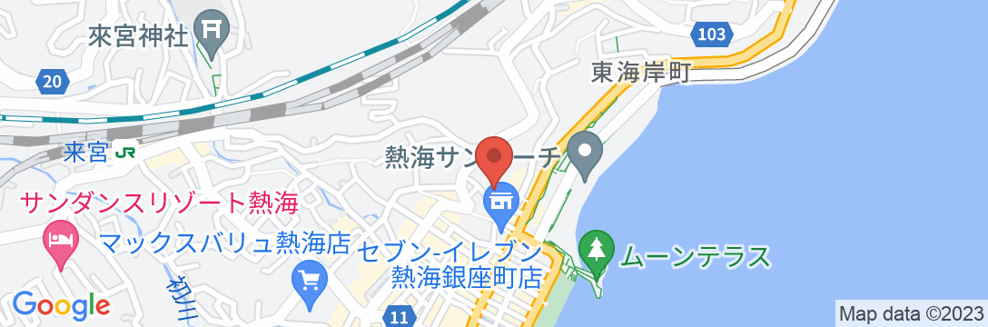 熱海温泉 古屋旅館の地図