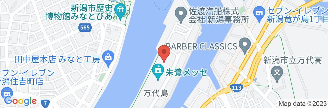 ホテル日航新潟の地図