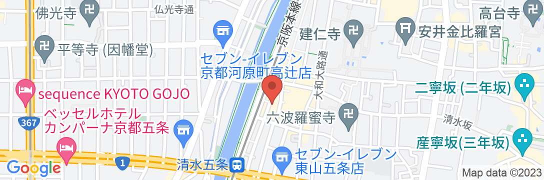 鈴 宮川町 椿の地図