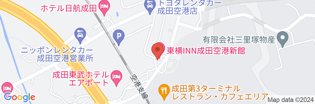 東横INN成田空港新館の地図