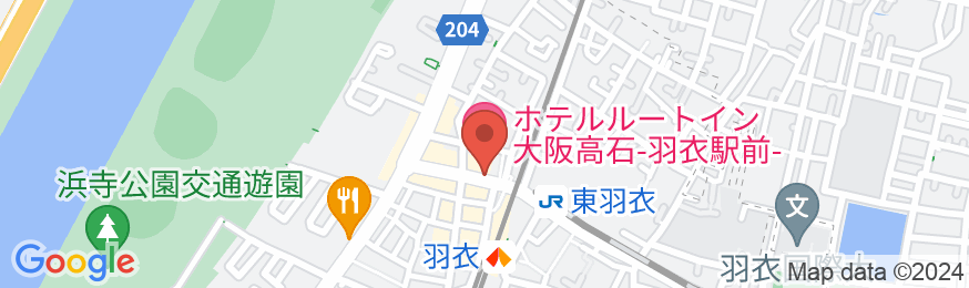 ホテルルートイン大阪高石-羽衣駅前-の地図
