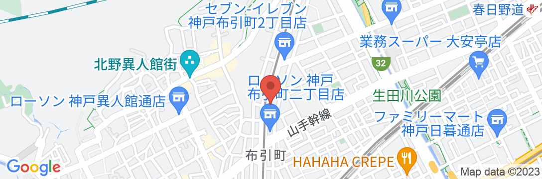 ホテルリブマックス神戸三宮の地図