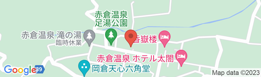 赤倉温泉 赤倉ワクイホテルの地図