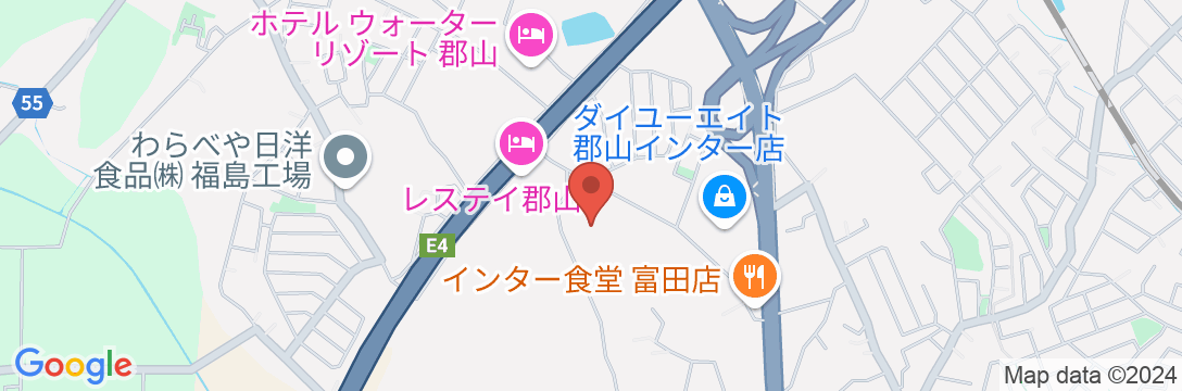 ファミリーイン郡山インター富田店の地図