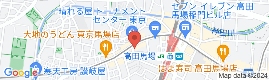 ホテルリブマックス高田馬場駅前の地図