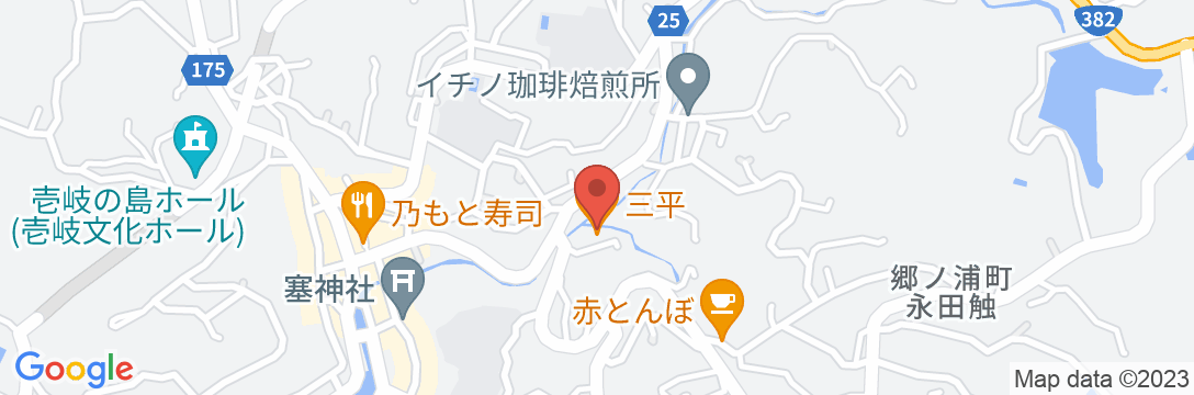 民宿くいもの家 三平<壱岐島>の地図