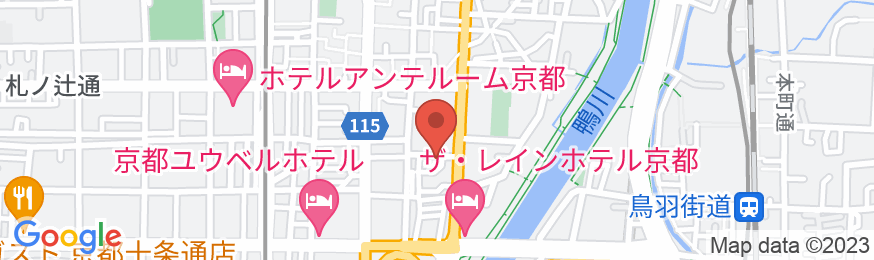 京町やinn 京都駅南庵の地図