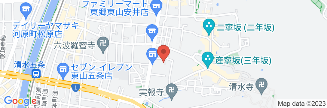 京町家雅 清水別邸の地図