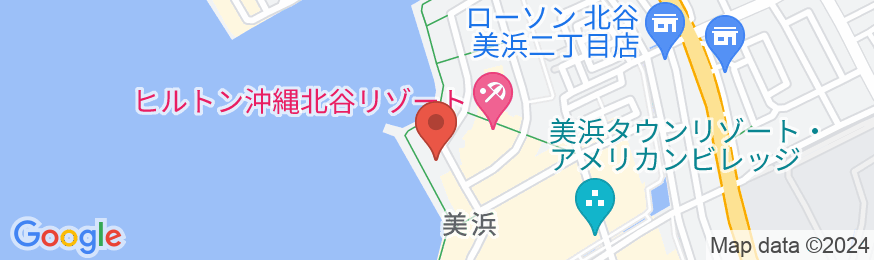 ダブルツリーbyヒルトン沖縄北谷リゾートの地図