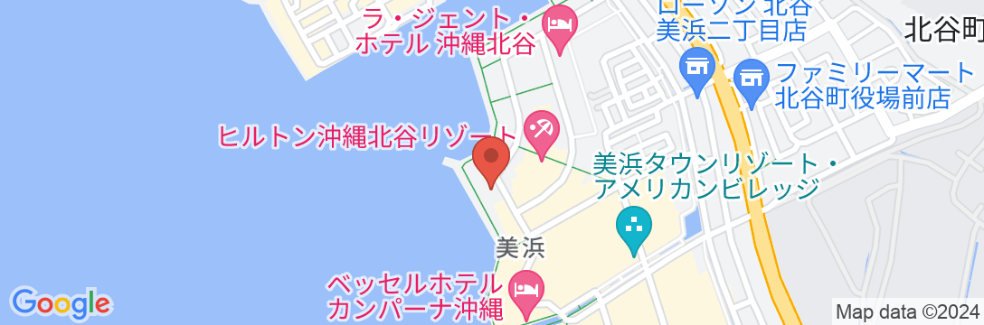 ダブルツリーbyヒルトン沖縄北谷リゾートの地図
