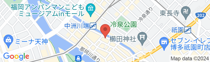 The BREAKFAST HOTEL福岡中洲の地図