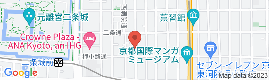 京都かまんざホテルの地図
