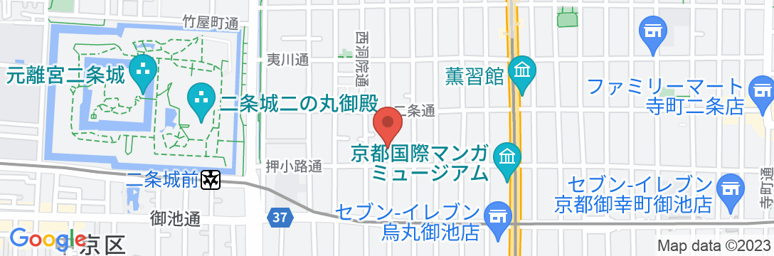 京都かまんざホテルの地図