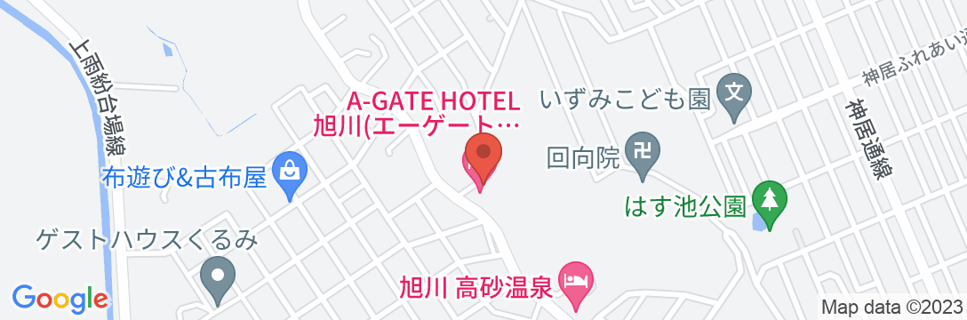 A-GATE HOTEL 旭川の地図