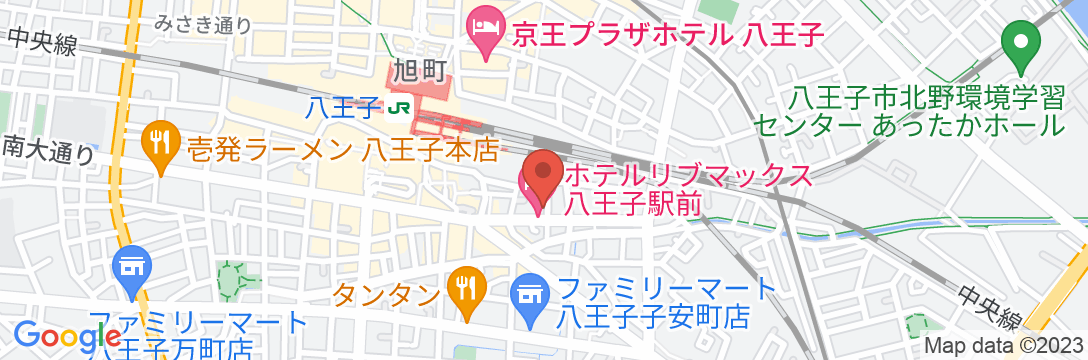 ホテルリブマックス八王子駅前の地図