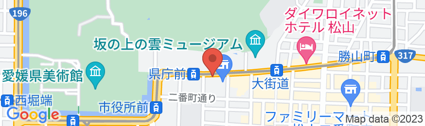 県庁前 ホテルアビス松山の地図