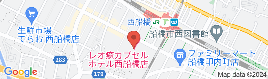 レオ癒カプセルホテル 西船橋店の地図