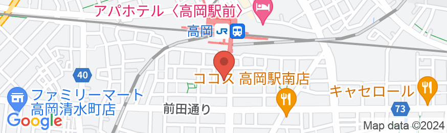 ホテルセブンセブン高岡の地図