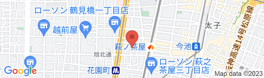Osaka Guest House DOYAの地図