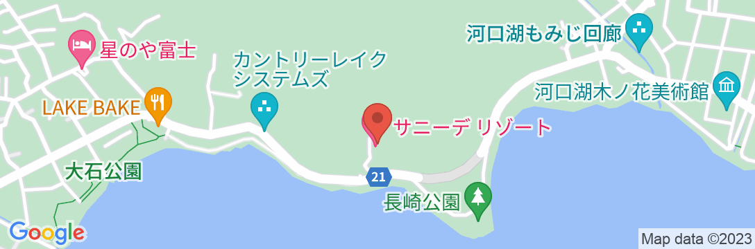 サニーデ・リゾート <ホテル&湖畔別邸 千一景>の地図